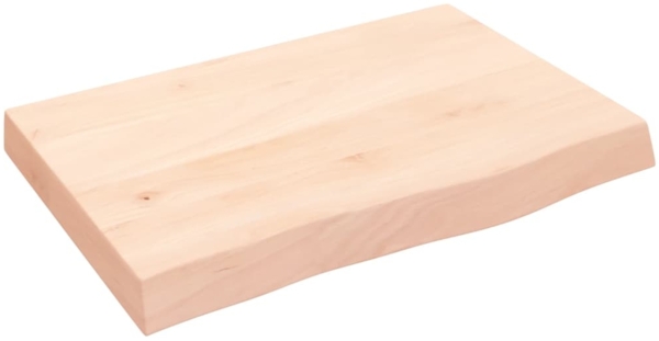 vidaXL Waschtischplatte 60x40x(2-6) cm Massivholz Unbehandelt 3156010