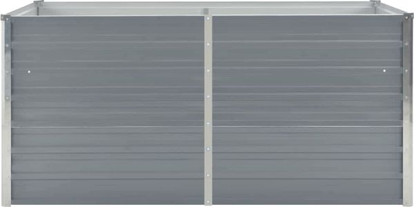 vidaXL Hochbeet 160 x 80 x 45 cm Verzinkter Stahl Grau 47011 Bild 3