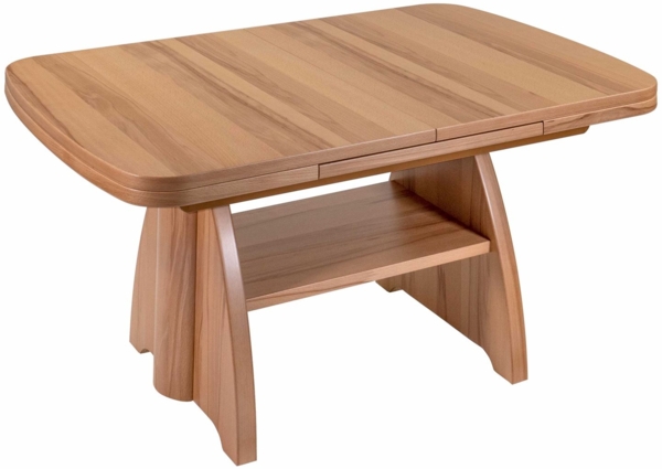 Couchtisch höhenverstellbar und ausziehbar Clari 125x56x75 Kernbuche