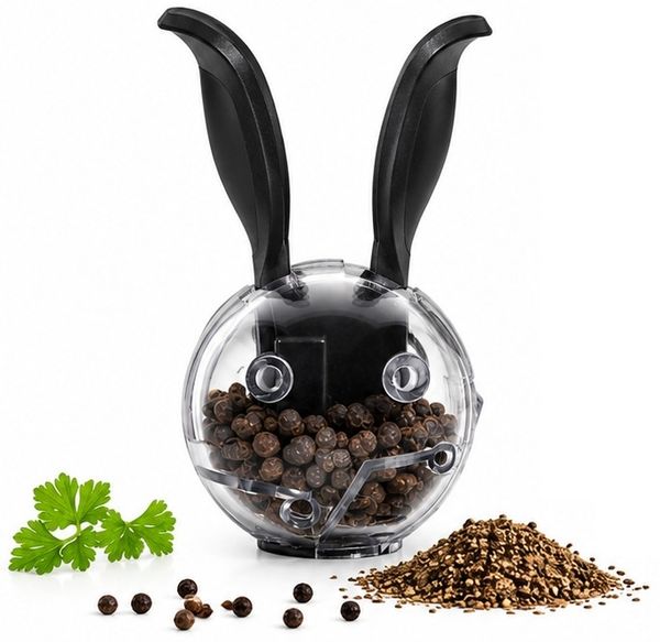 Chef'n Mini Magnetic Pepper Ball magnetische Mini Pfeffermühle schwarz Ø 5cm