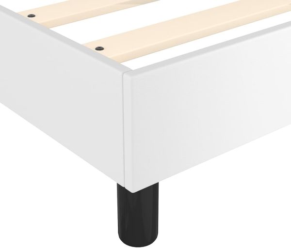 vidaXL Polsterbett Weiß 80x200 cm Kunstleder Bild 7