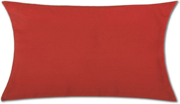 Kissenhülle Dekokissen Kissenbezug Microfaser - viele Größen und Farben Rot 40 x 80 cm