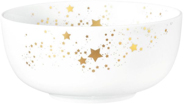 Seltmann Weiden Müslischale Liberty - Golden Stars, Porzellan, (1-tlg), Schale 15 cm
