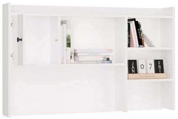 Raumhirsch Furniture Schreibtisch Schreibtischaufsatz, Regalaufsatz, Büroregal, Aufsatzregal (Maße 114 x 18 x 70 (H) cm, 5 Fächer), Platzsparend, Zusätzlicher Stauraum
