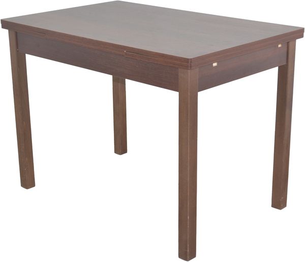 Ausziehbarer Esstisch Buche Nussbaum, 104–164 cm, massiv & pflegeleicht Bild 2