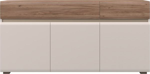 OTTO home Sideboard Invictus, Kommode Breite 118 bzw. 176 cm, T/H:45/85cm (Soft-Close Funktion, höhenverstellbare Füße), 2trg, mit 1 Schublade, moderne grifflose Optik, FSC-zertifiziert