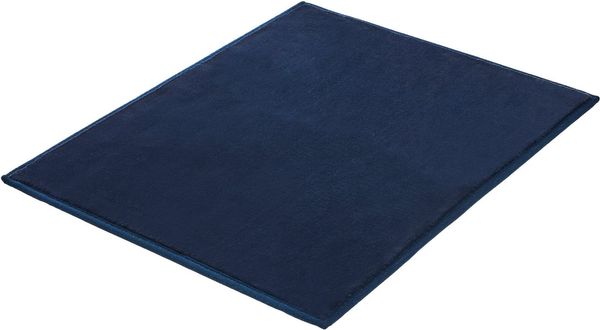 Kleine Wolke Badematte »Velvet«, Höhe 5 mm, rutschhemmend beschichtet, fußbodenheizungsgeeignet, Polyester, rechteckig, Badteppich, Uni Farben, Samt-Optik, leichter Schimmer