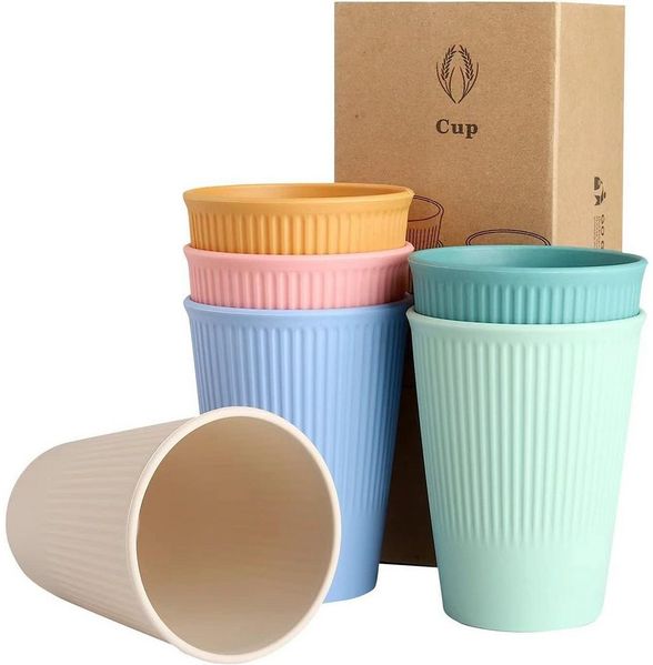 TUWENA Tasse 6 Kaffeetassen, Trinkbecher für Kinder und Erwachsene