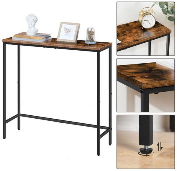 Hoobro Konsolentisch 75 cm Beistelltisch (Flurtisch, Kleiner Ausstellungstisch), Sofatisch für kleinen Raum, für Eingang, Flur