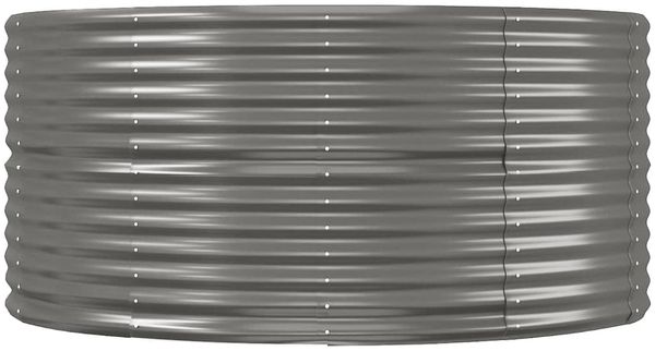 vidaXL Hochbeet Grau 212x140x68 cm Verzinkter Stahl 319094 Bild 4