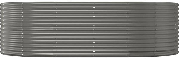 vidaXL Hochbeet Grau 212x140x68 cm Verzinkter Stahl 319094 Bild 3