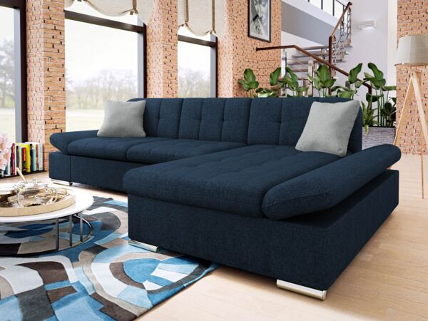 Ecksofa Montana Premium (Farbe: Maya 09 + Maya 09 + Maya 20, Seite: Rechts)