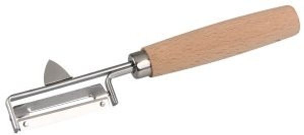 Fackelmann Sparschäler 16,5 cm mit Holzgriff Kartoffelschäler Pendelschäler Gemüseschäler