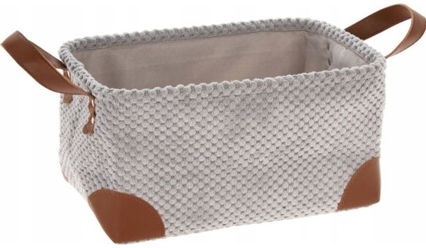 Home Styling Collection Aufbewahrungskorb Cordstoff mit Griffen 30 x 20 x 15 cm
