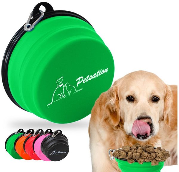 Petsation Reisenapf Hundenapf faltbar für unterwegs - Reisenapf Hund ideal für den Alltag