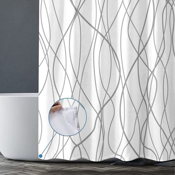 M&W DAS DESIGN Duschvorhang Shower curtains Anti schimmel Waschbar 180x200