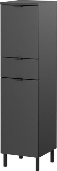 Germania Mediumschrank GW-Arcena 1394-547, in Graphit, gedämpfte Türen und Schublade, 30 x 120 x 34 cm (BxHxT)