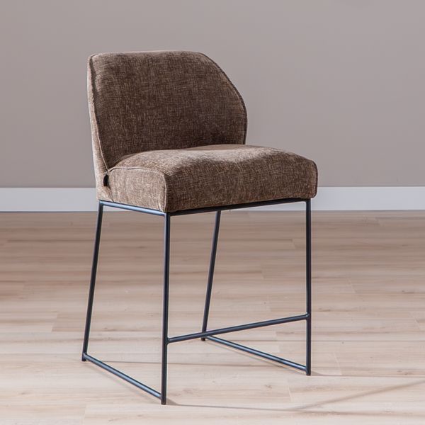 Bronx71 Barhocker Momo Chenille Mocha 73 cm