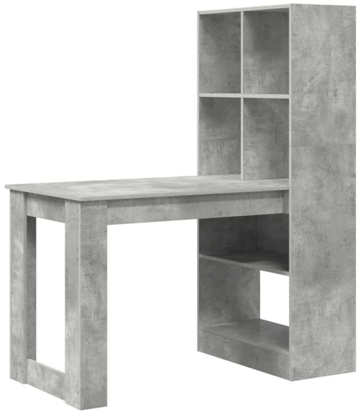 vidaXL Schreibtisch Beton Grau 122 x 67 x 145 cm Holzwerkstoff 3337260