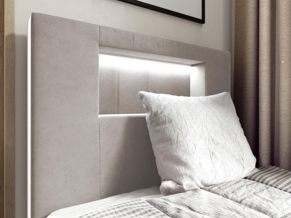 Boxspringbett 'Gladino Junior 1' blau 90x200 cm Rechts Bild 10