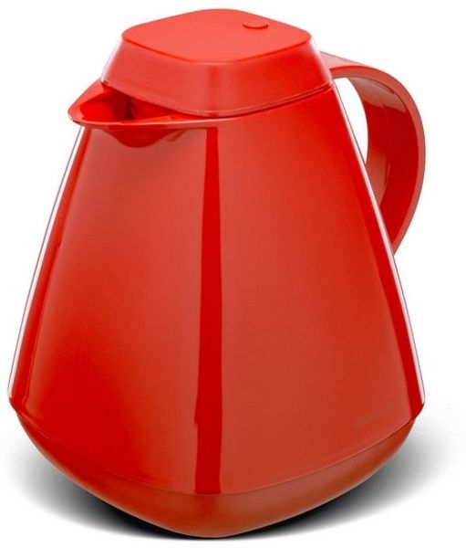 ROTPUNKT Isolierkanne 1,0 Liter 650 Glaseinsatz I hochwertig I Thermokanne I 24 Std heiß, (Kaffeekanne I Teekanne), robust und auslaufsicher