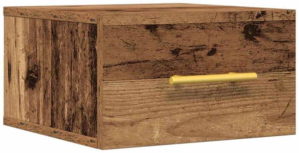 vidaXL Nachttisch Wandmontiert Altholz 35 x 35 x 20 cm Holzwerkstoff 863782 Bild 2