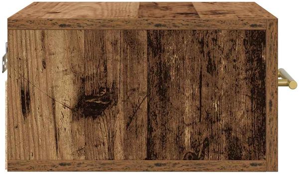 vidaXL Nachttisch Wandmontiert Altholz 35 x 35 x 20 cm Holzwerkstoff 863782 Bild 7