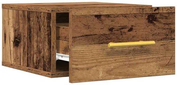 vidaXL Nachttisch Wandmontiert Altholz 35 x 35 x 20 cm Holzwerkstoff 863782 Bild 5