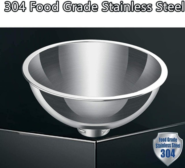 Katzennapf 15° Kipphals Schutzschale Edelstahl rutschfeste Silikonbasis Bild 6