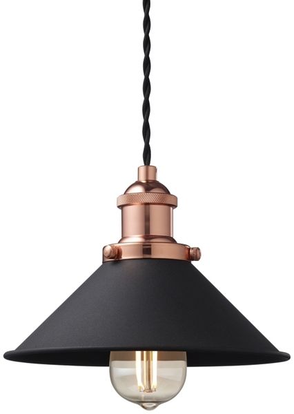 Pendelleuchte NEKSØ kupfer/schwarz