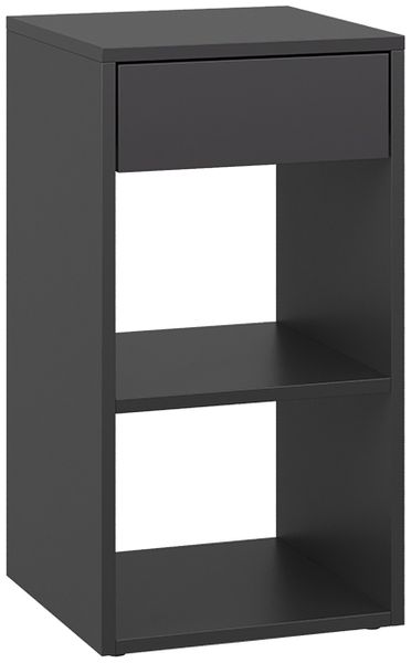 Nachttisch Dany Anthrazit 35 x 65 cm mit 1 Schublade Vicco
