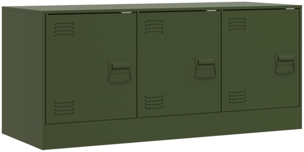 vidaXL TV-Schrank Olivgrün 99x39x44 cm Stahl 841647