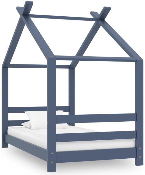 Hausbett >3003004< (LxBxH: 146 x 78 x 132 cm) in Grau - 146 x 78 x 132 (LxBxH)