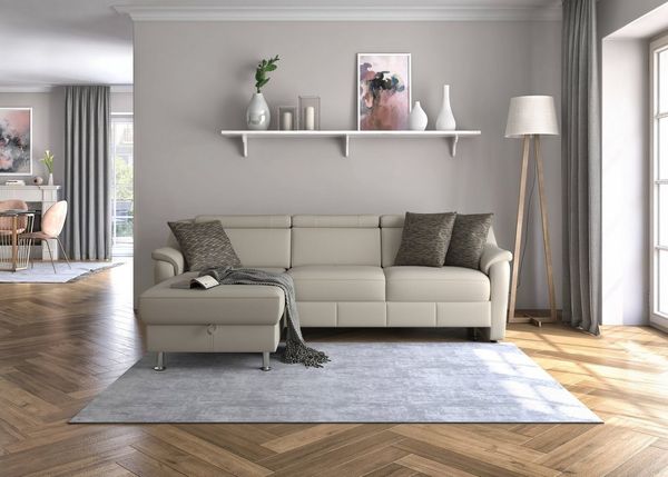 sit&more Ecksofa Freetown L-Form, inklusive Kopfteilverstellung und komfortablem Federkern