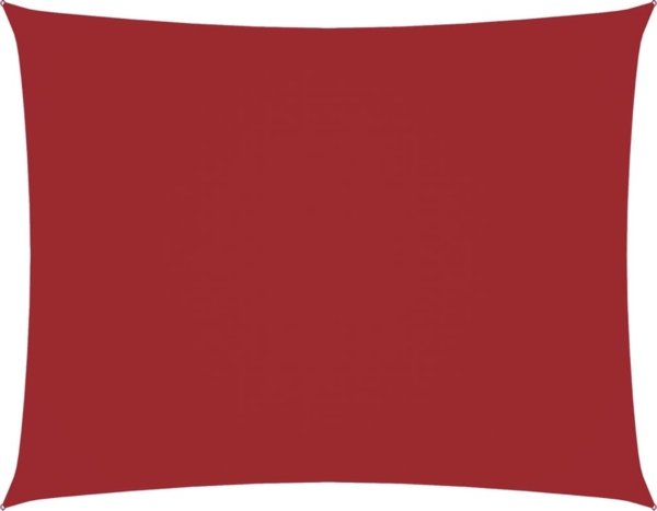 vidaXL Sonnensegel Oxford-Gewebe Rechteckig 3,5x4,5 m Rot 135654