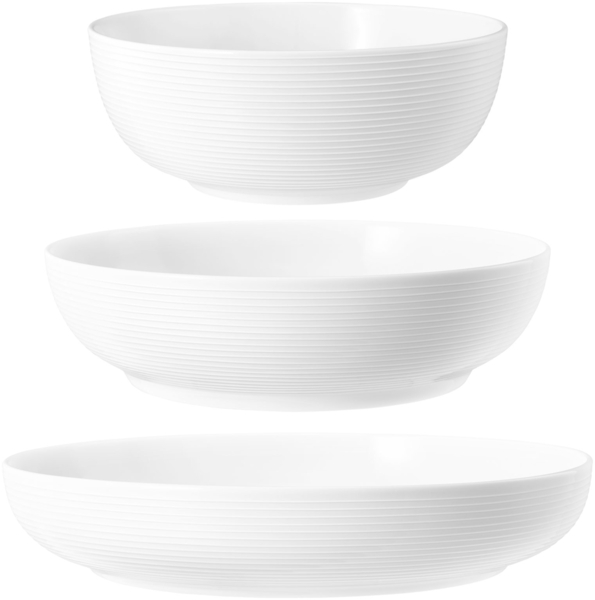 Seltmann Weiden Beat Color Glaze Foodbowl Set 3-teilig Weiß
