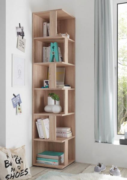 Eckregal CORNER SHELF Sonoma Eiche, 182 cm hoch