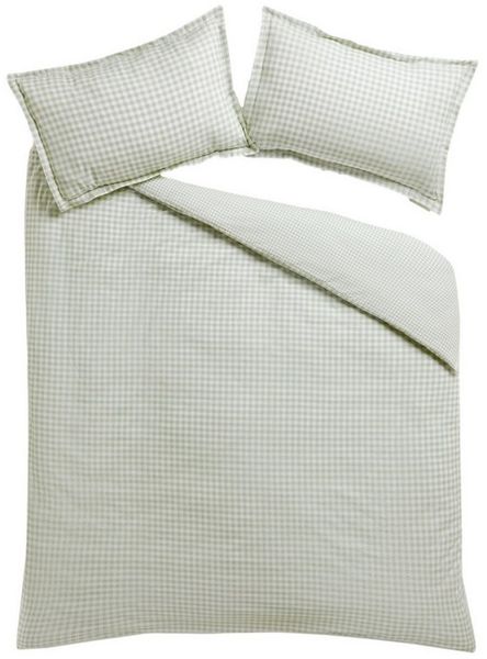 Next Bett-Set Wendbarer Bettbezug mit Vichykaros, Bezug: Polyester (recycelt), Baumwolle