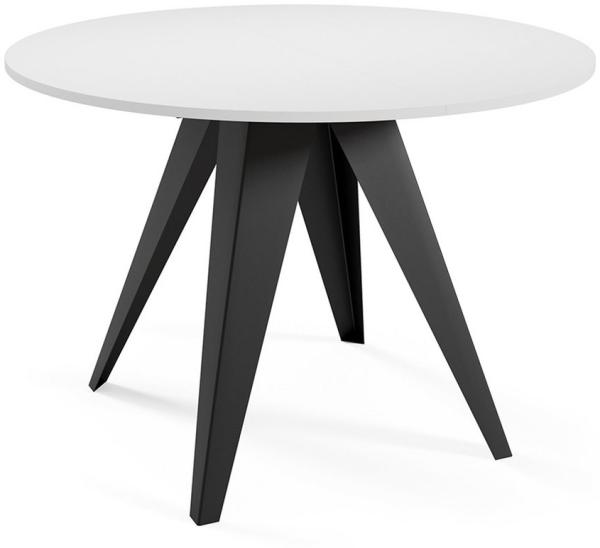 Feldmann-Wohnen Esstisch Gerda (Gerda, 1-St, Esstisch), 90 / 128cm ausziehbar Icy Weiß