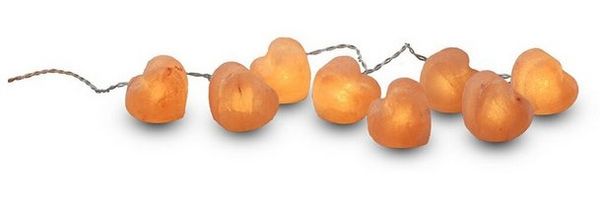 HAF LED-Lichterkette Salz LED Lichterkette Salzkristall 8 Kristalle Handarbeit Deko Licht, 8-flammig, Auswahl aus 4 verschiedenen Motiven