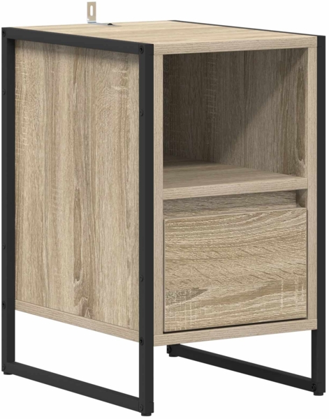 vidaXL Nachttisch Sonoma 39,5 x 30 x 50 cm Holzwerkstoff 886656