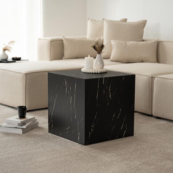 HOME DELUXE Couchtisch Marmor AMIRI M - Schwarz