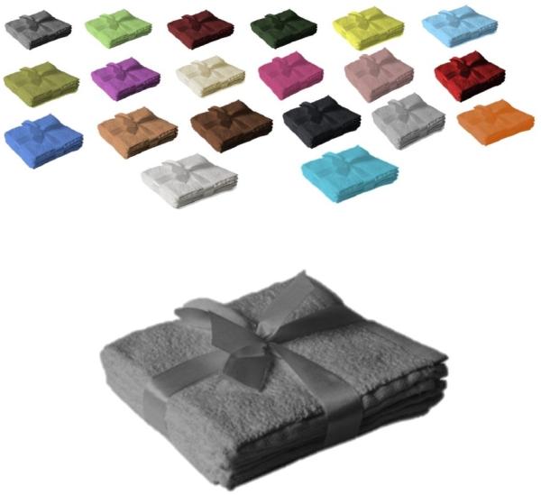 Seiftuch 4er Set 30 x 30 cm Anthrazit