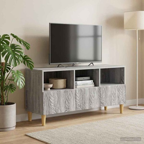 vidaXL TV-Schränk 102 x 34,5 x 50 cm Grau Sonoma Holzwerkstoff 895141