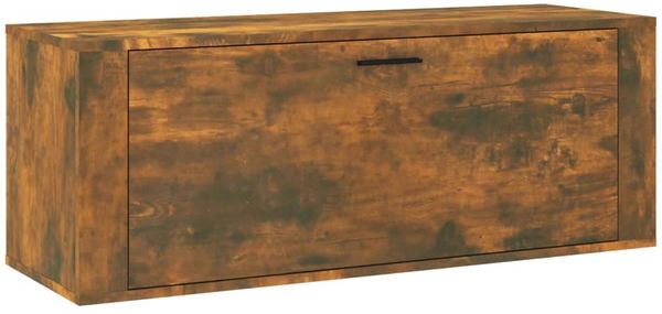 vidaXL Wand-Schuhschrank Räuchereiche 100x35x38 cm Holzwerkstoff 821025 Bild 2