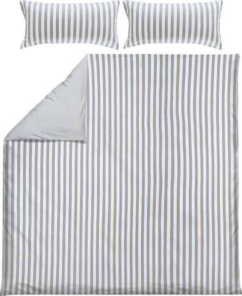 Erwin Müller Bettwäsche Wendebettwäsche, Mako-Satin, Streifen
