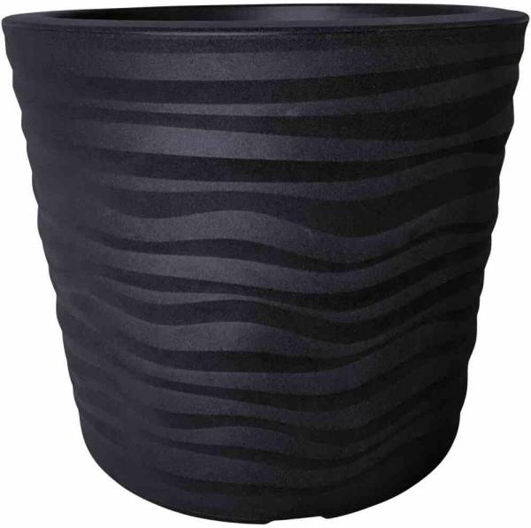 SIENA GARDEN Pflanzgefäß ECO MADRID 40 schw. Ø 40x34 cm