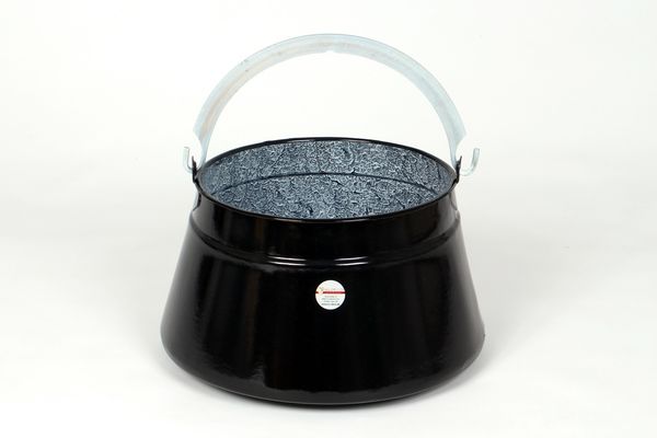 Su-Deco Gulaschkessel rustikal 16 Liter schwarz granit