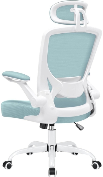 Ergonomischer Bürostuhl mit verstellbarer Kopfstütze und Armlehnen