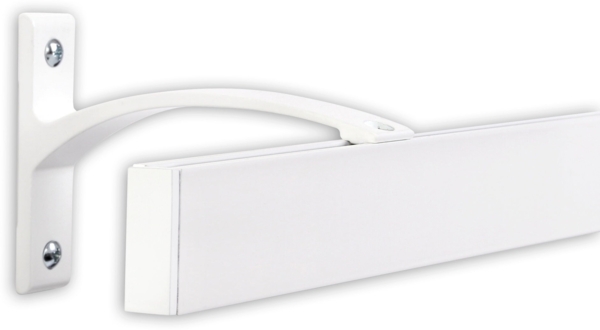 Deco-Raum® Gardinenschiene Innenlauf Curve | Länge: 290cm | Material: Aluminium | Farbe: Weiß